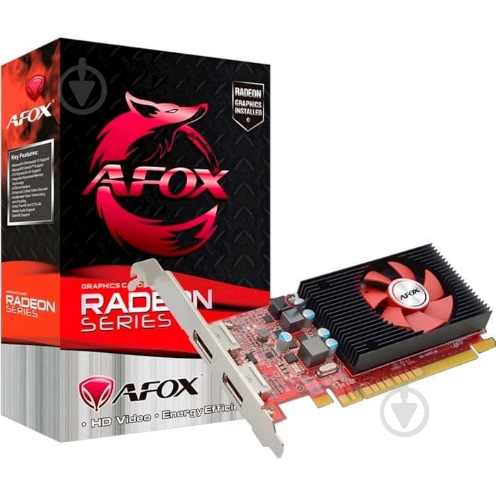 Відеокарта AFOX Radeon R7 340 DVI-HDMI-VGA 2GB GDDR3 128bit (AFR7340-2048D5L4) - фото 1