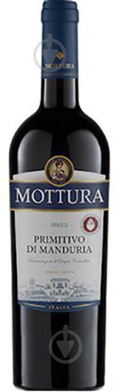 Вино Mottura® Primitivo di Manduria DOC красное сухое 13% 0,75 л - фото 1