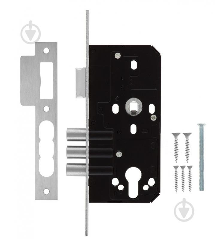 Дверной замок входной SANTOS 1-WAY DIN 985 SS UNIV BS55 мм 85 мм нержавеющая сталь - фото 4