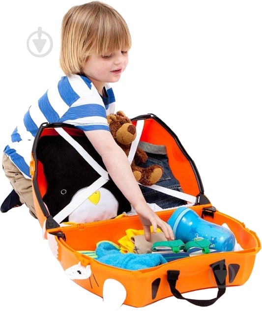 Чемоданчик Trunki оранжевый на колесах Tipu Tiger TRU-T085 - фото 3