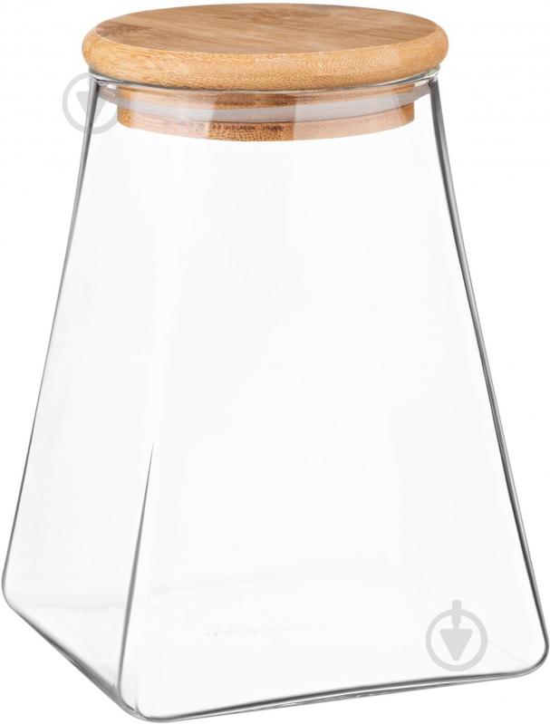 Банка с крышкой Ardesto Fresh 910 мл прозрачная (AR1391BLC) - фото 1