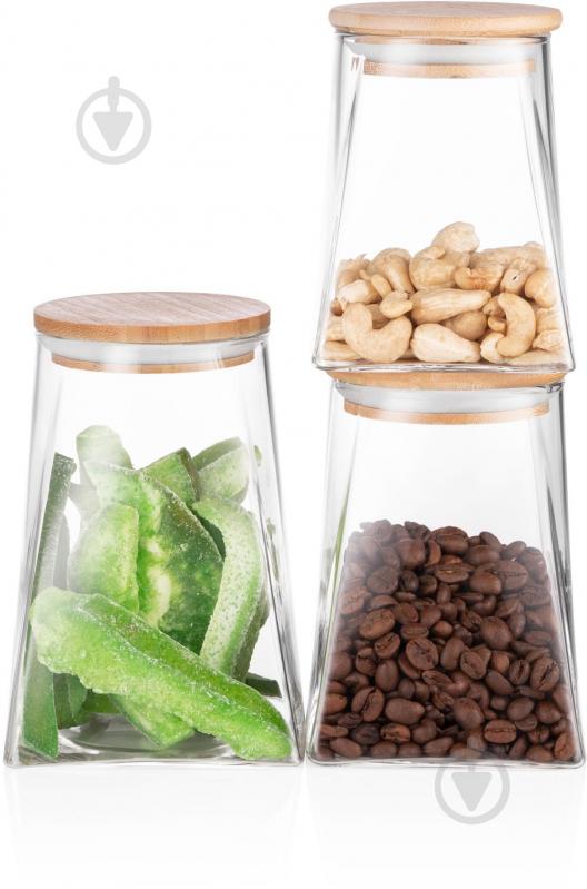 Банка с крышкой Ardesto Fresh 910 мл прозрачная (AR1391BLC) - фото 3