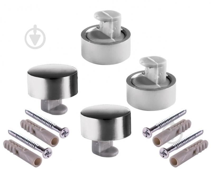 Набор держателей для зеркала ANYNASETI MDF 4027 хром 4 шт. DC - фото 1