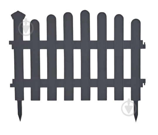 Огорожа для газону Мадера антрацит - фото 1