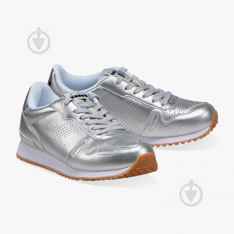 Кросівки жіночі демісезонні Diadora TITANWNMETALLIC 501.17482390001 р.35,5 срібні - фото 4