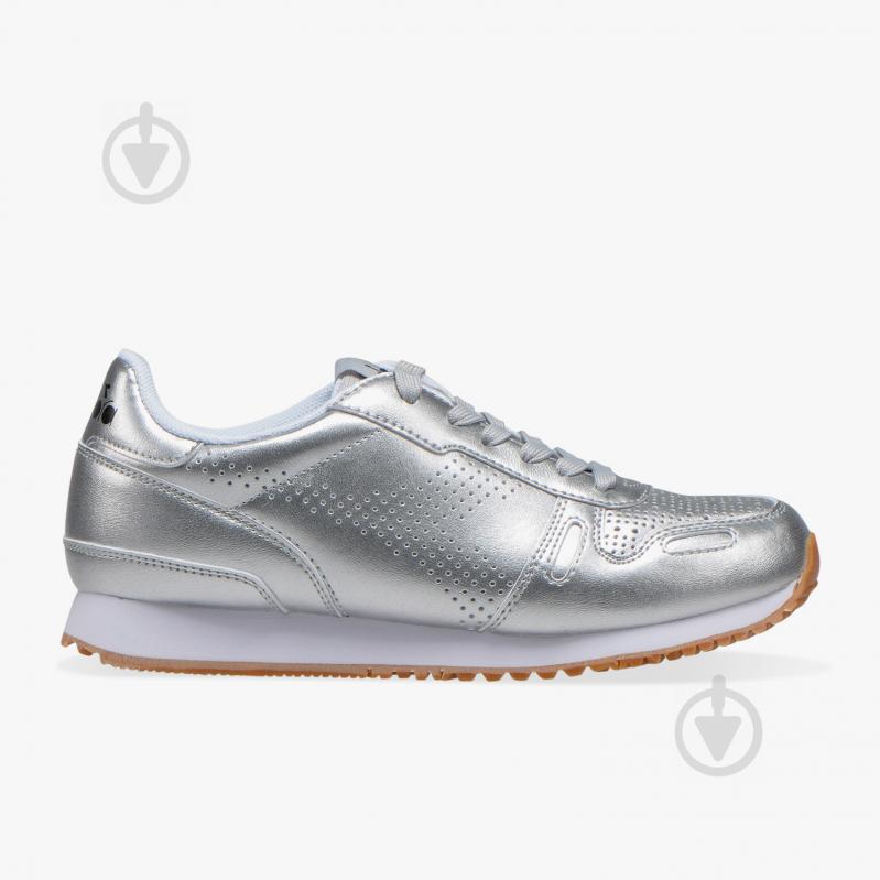 Кросівки жіночі демісезонні Diadora TITANWNMETALLIC 501.17482390001 р.40,5 срібні - фото 1