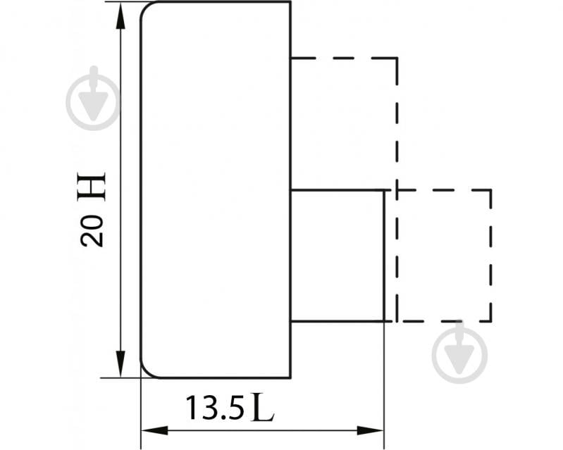 Держатель для зеркала MDF 601 small матовый хром 4 шт DC - фото 3