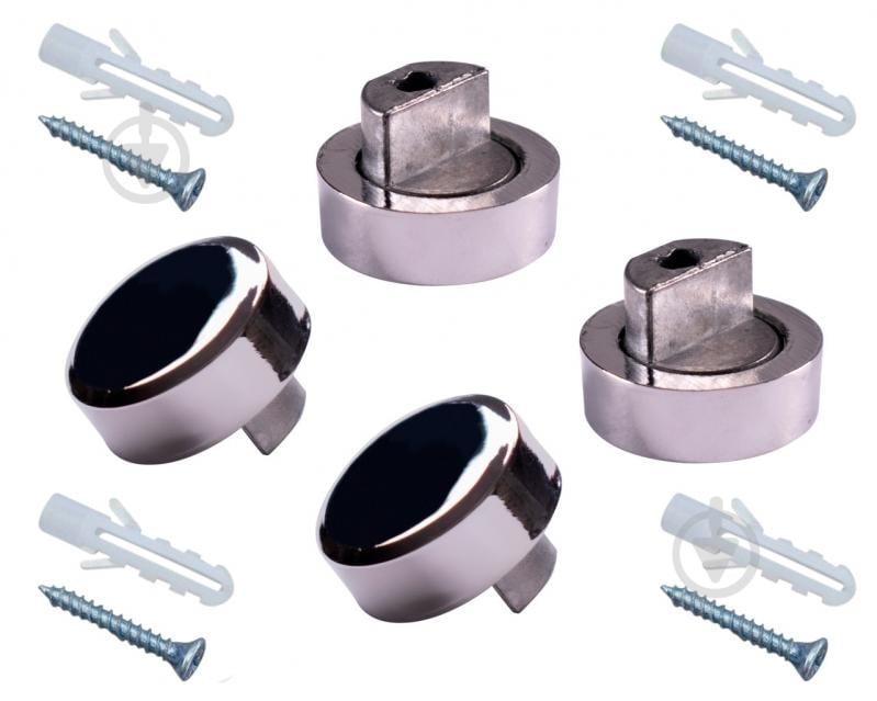 Набор держателей для зеркала MDF 601 small хром 4 шт. DC - фото 1