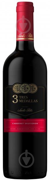 Вино Santa Rita 3 MEDALLAS Cabernet Sauvignon червоне сухе 13% 0,75 л - фото 1