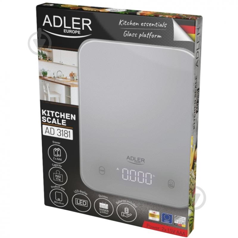 Весы кухонные Adler AD3181G - фото 4