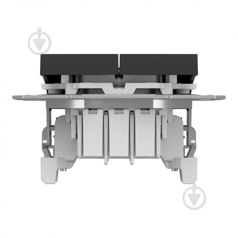 Переключатель проходной двухклавишный Schneider Electric Asfora без подсветки антрацит EPH0600171 - фото 7