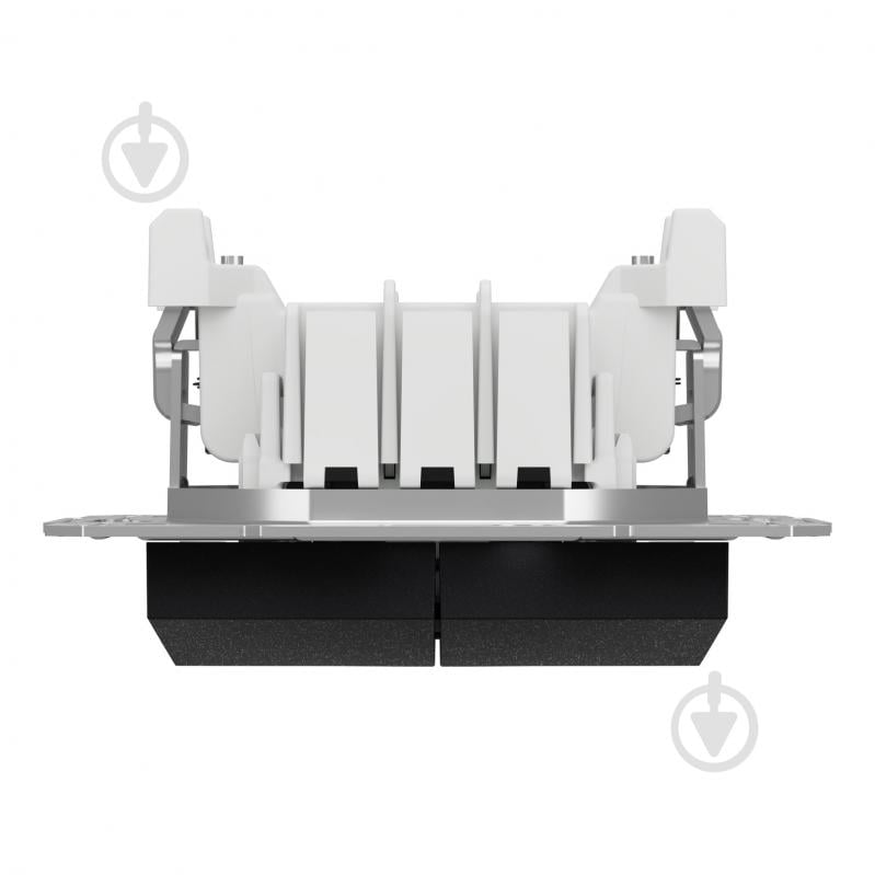 Переключатель проходной двухклавишный Schneider Electric Asfora без подсветки антрацит EPH0600171 - фото 8