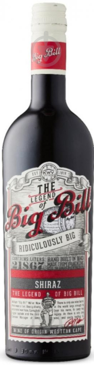 Вино PEARLY BAY BIG BILL Shiraz червоне сухе 11-14.5% 0,75 л - фото 1