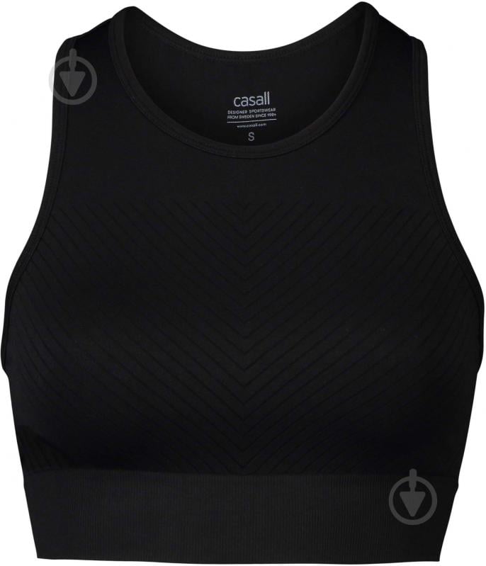 Бра Casall ESSENTIAL BLOCK SEAMLESS SPORT TOP 22114901 р.L черный - фото 1