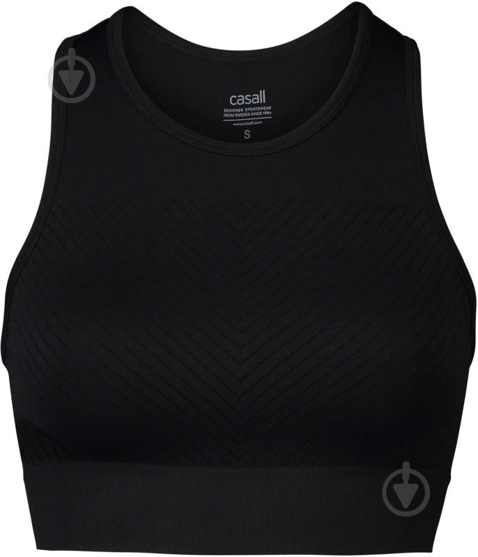 Бра Casall ESSENTIAL BLOCK SEAMLESS SPORT TOP 22114901 р.S чорний - фото 1