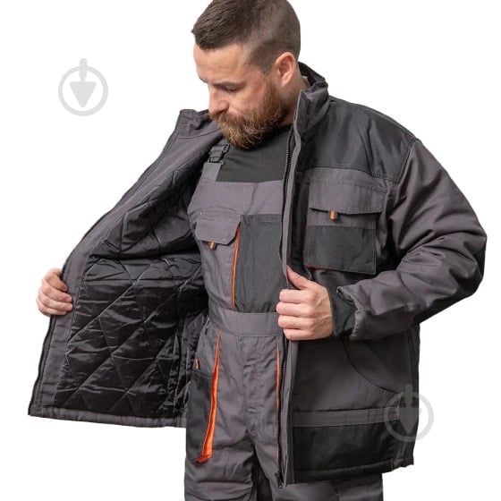 Куртка зимняя WURTH VIKING р. 3XL 5899706762 серо-черный - фото 4