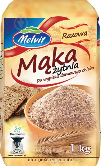 Мука ржаная 1000 г Melvit - фото 1