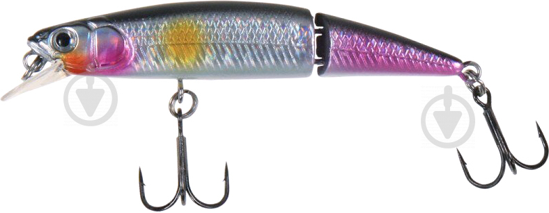 Воблер DAM Effzett Pro-Lite Jointed Minnow 5 г 70 мм purple flash 52595 - фото 1