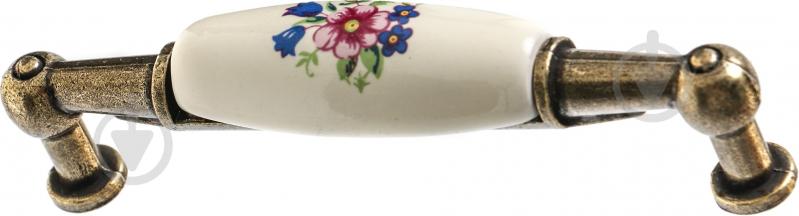 Мебельная ручка скоба DC UP 211 AB/MLK 96 мм старая бронза - фото 1