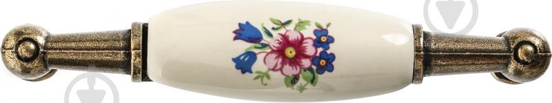 Мебельная ручка скоба DC UP 211 AB/MLK 96 мм старая бронза - фото 3