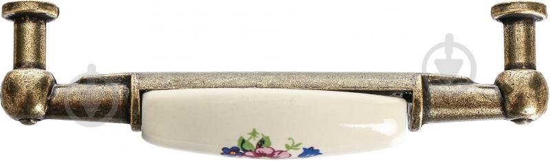 Мебельная ручка скоба DC UP 211 AB/MLK 96 мм старая бронза - фото 2