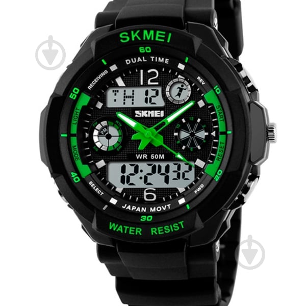 Наручные часы мужские S-Shock Green 0931 Skmei - фото 2