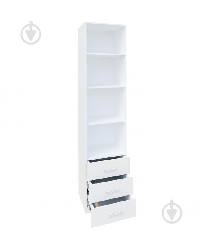 Пенал Світ Меблів Crystal 2250х500х600 мм німфея альба лакований білий - фото 3 Пенал Світ Меблів Crystal 2250х500х600 мм німфея альба лакований білий - фото 3