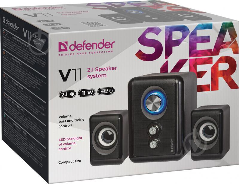 Акустична система Defender V11 2.1 black 65111 - фото 4