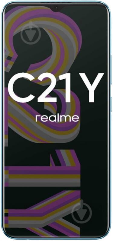 Смартфон realme C21Y 2022 4/64GB cross blue (RMX3263) - фото 2