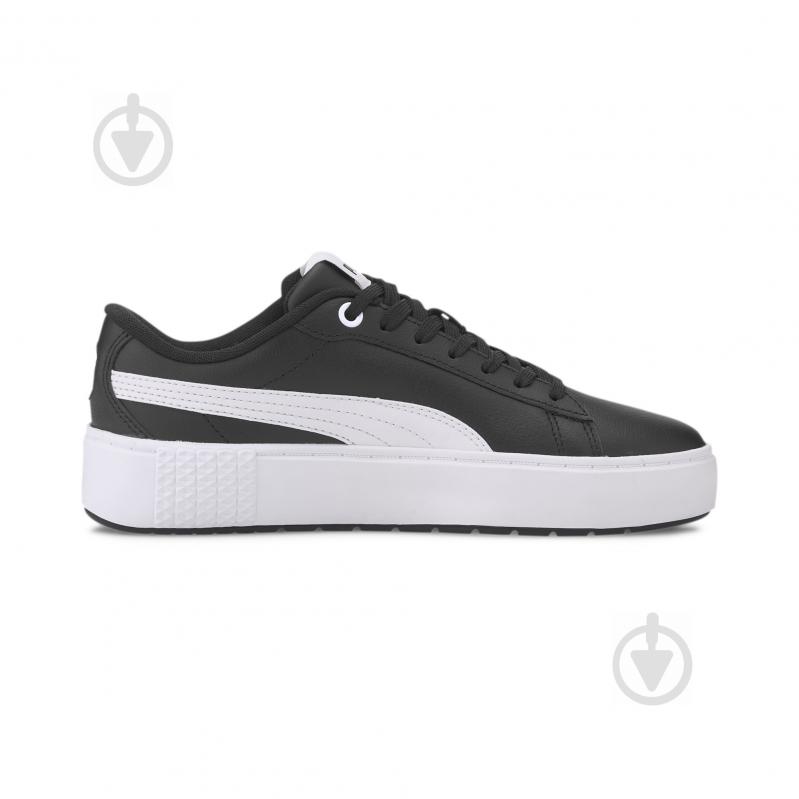 Кроссовки женские зимние Puma PUMA Smash Platform v2 L 37303504 р.36 черные с белым - фото 5