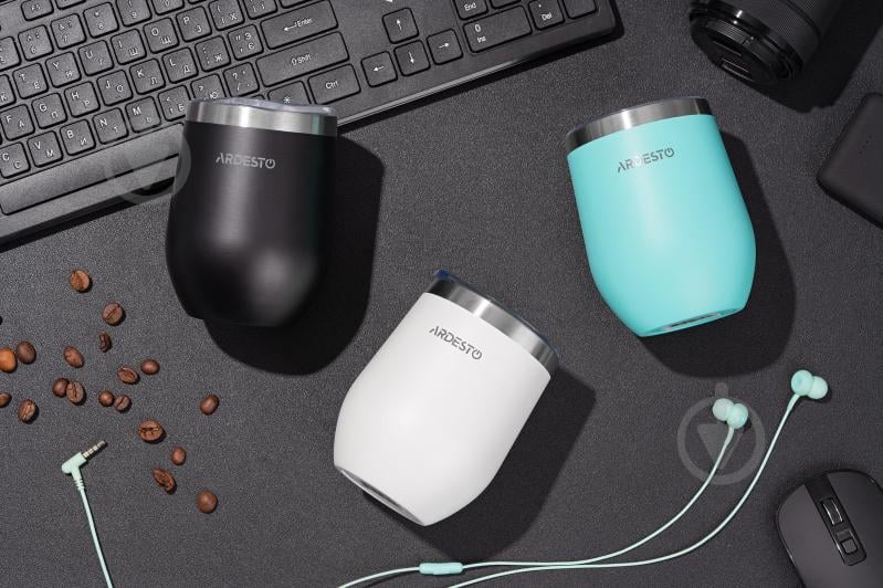 Термочашка Ardesto Compact Mug 350 мл голубая AR2635MMS - фото 3 Термочашка Ardesto Compact Mug 350 мл голубая AR2635MMS - фото 3