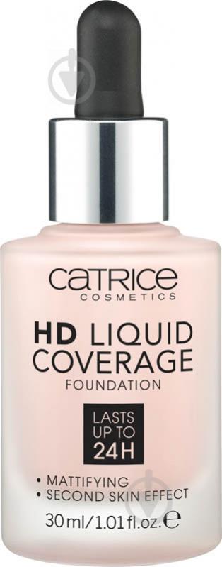 Тональная основа Catrice HD Liquid Coverage Foundation №002 Porcelain Beige 30 мл - фото 1