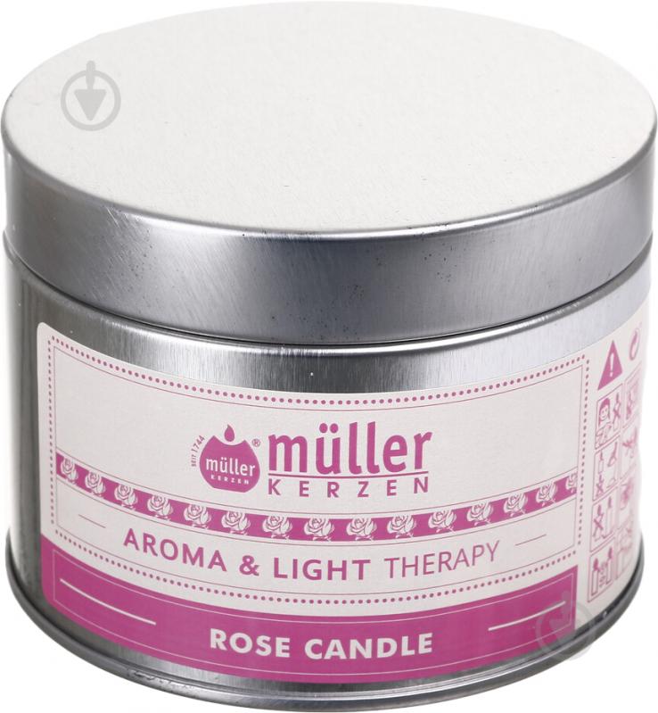 Свічка ароматична Müller-Kerzen Aroma & Light Terapy Троянда 220 г - фото 1