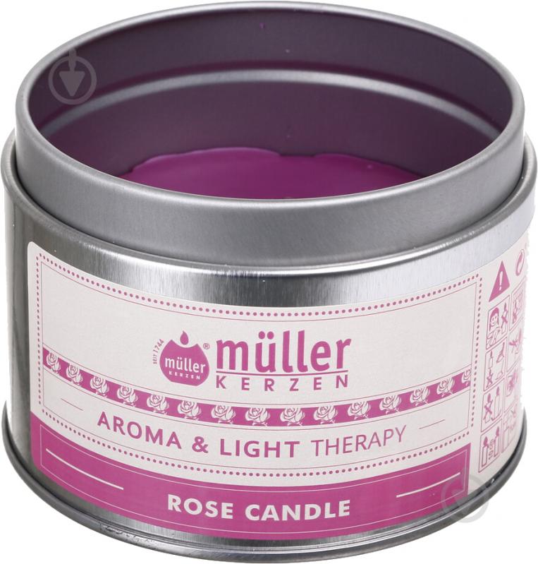 Свічка ароматична Müller-Kerzen Aroma & Light Terapy Троянда 220 г - фото 3