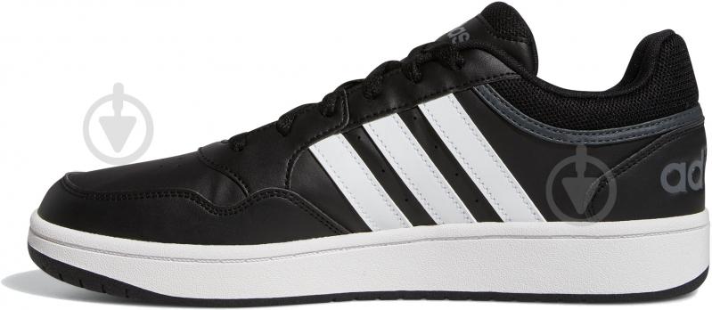 Кроссовки мужские демисезонные Adidas HOOPS 3.0 GY5432 р.40 2/3 черные с белым - фото 2