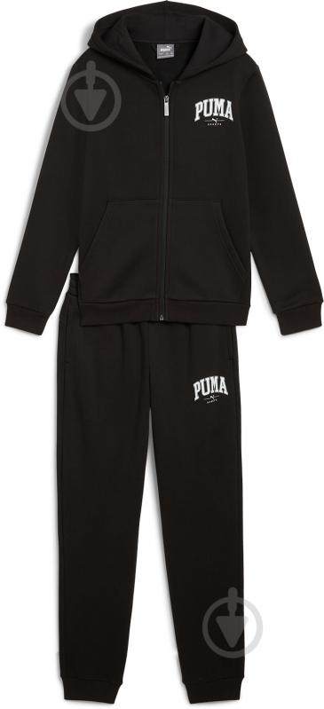 Спортивный костюм Puma PUMA SQUAD FZ Sweat Suit FL 68331801 р.128 черный - фото 1