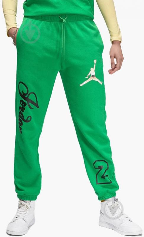 Штани Jordan W J BRKLN FT GFX PANT DZ3384-310 р. XL зелений - фото 1