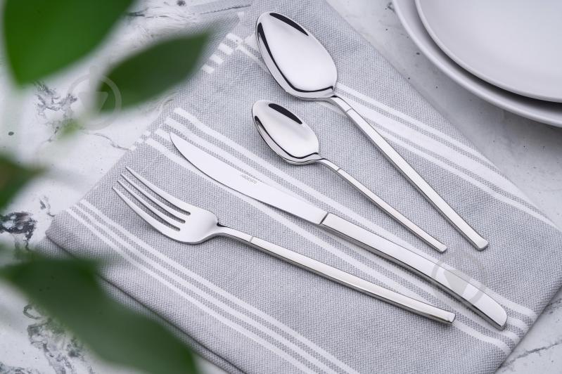 Набор столовых приборов Ardesto Black Mars Monza 24 шт. серебряный AR0724MS - фото 3 Набор столовых приборов Ardesto Black Mars Monza 24 шт. серебряный AR0724MS - фото 3