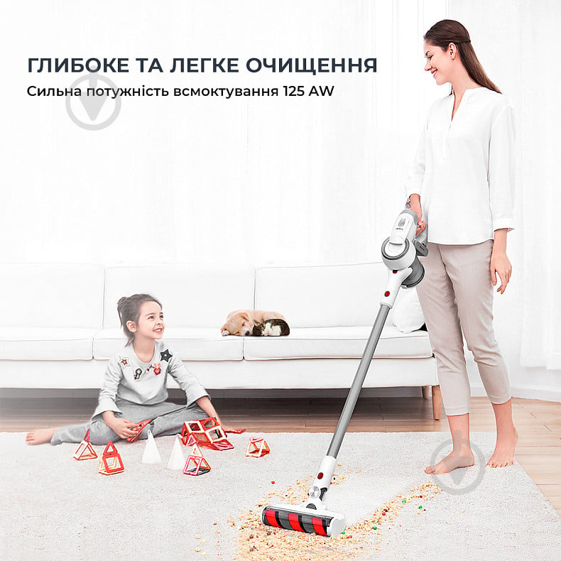 Пилосос акумуляторний JIMMY Cordless vacuum cleaner Xiaomi JV53S silver - фото 7