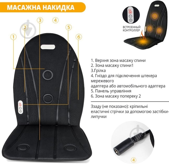 Массажная накидка Inspire 081MC 12W - фото 4