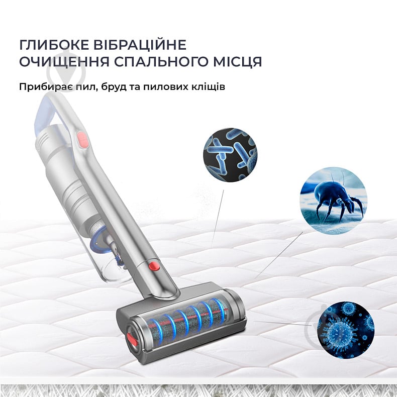 Пылесос аккумуляторный JIMMY Cordless vacuum cleaner Xiaomi JV63 blue - фото 7