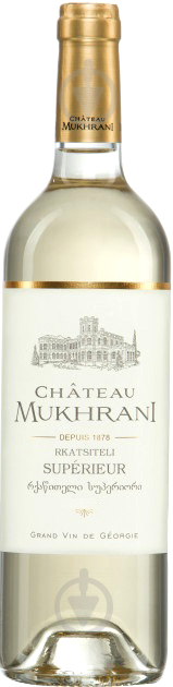 Вино Chateau Mukhrani Ркацители Супериор белое сухое 13.5% 0,75 л - фото 1