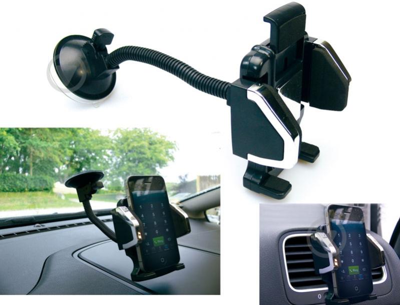 Тримач для телефона In Car Universal Mobile Holder Sandberg чорний - фото 1