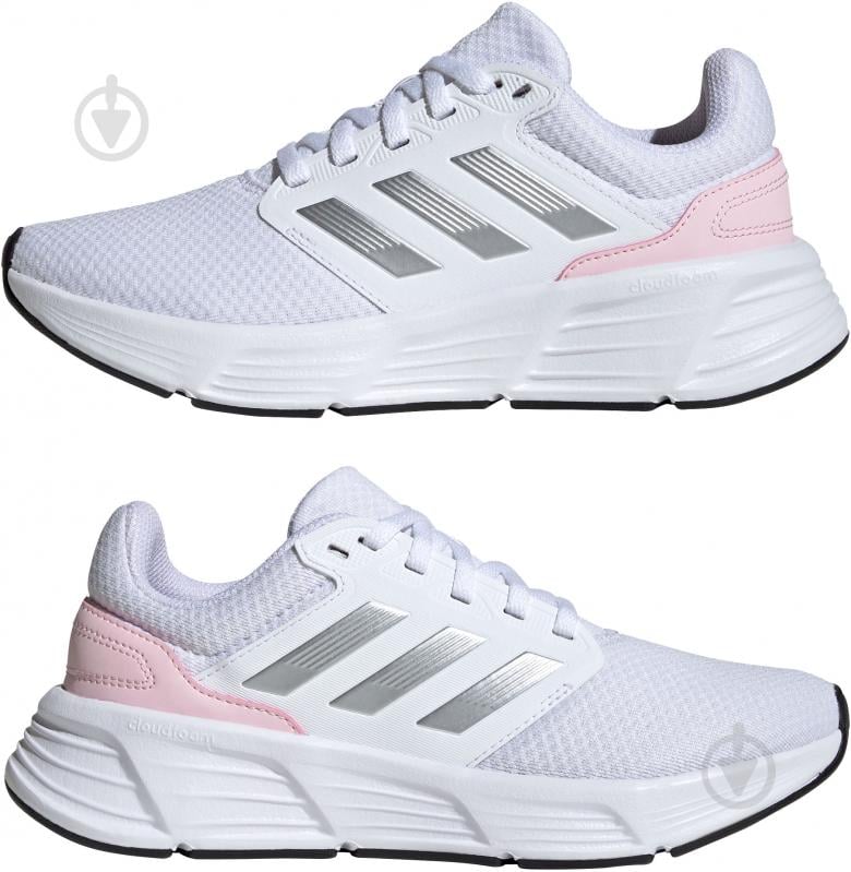 Кроссовки женские демисезонные Adidas GALAXY 6 W IE8150 р.37 1/3 белые - фото 5