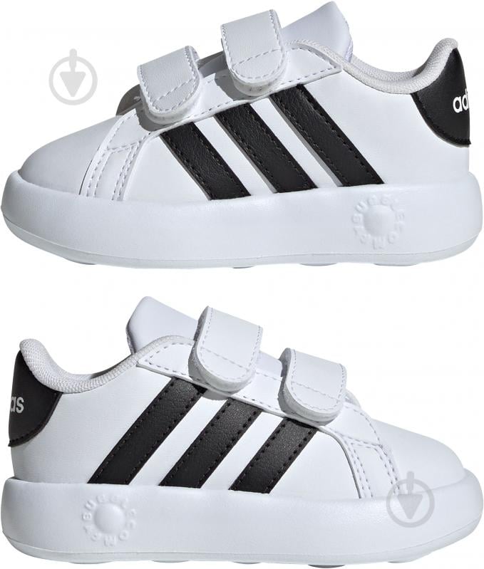 Кроссовки детские демисезонные Adidas GRAND COURT 2.0 CF I ID5271 р.22 белые - фото 5