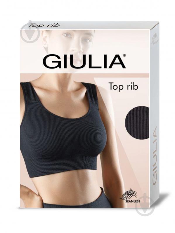 Топ Giulia Top Rib р.L-XL коричневий - фото 1