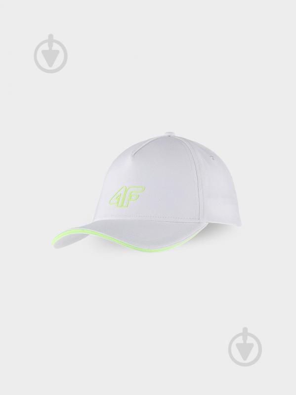 Кепка 4F BASEBALL CAP F280 / CZAPKA Z DASZKIEM F280 4FWSS24ACABF280-10S M белый - фото 1