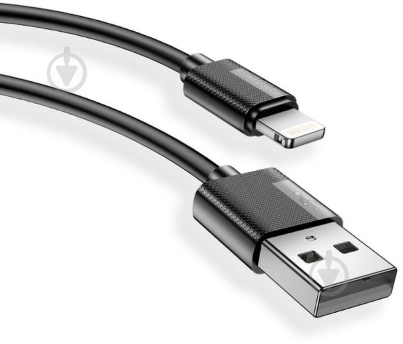 Кабель T-PHOX Lightning - USB Type-C 2 м чорний (T-L801(2) black) - фото 3