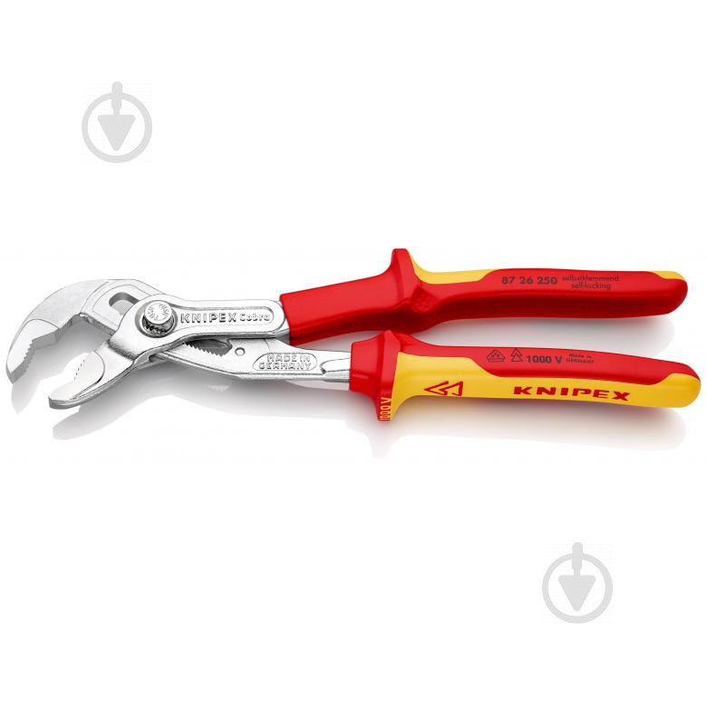 Ключ Cobra® VDE сантехнічний (електроізольований 1000V) KNIPEX 87 26 250 - фото 2