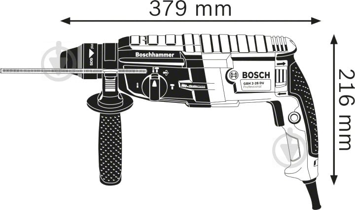 Перфоратор Bosch Professional GBH 2-28 061126720B - фото 7